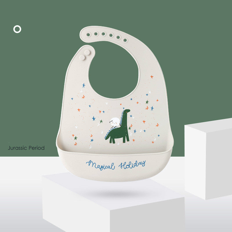 Babero de silicona impermeable para bebés Mealtimes sin desorden