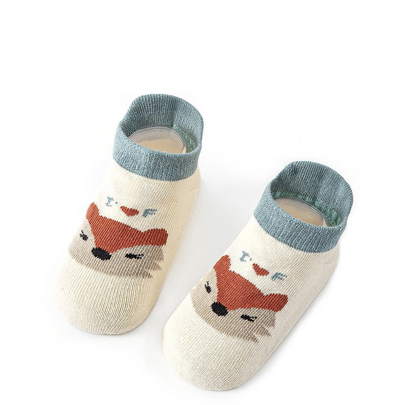 Lindos calcetines antideslizantes para bebés para primeros pasos seguros