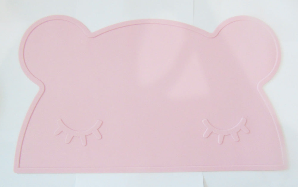 Mantel individual de silicona con forma de oso para niños
