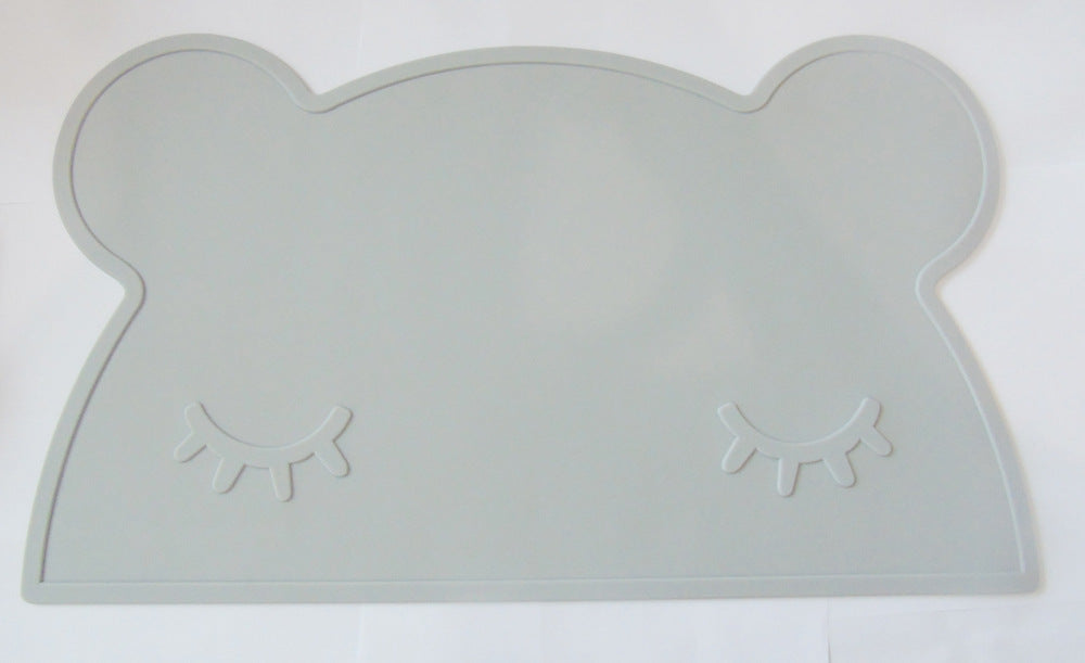Mantel individual de silicona con forma de oso para niños