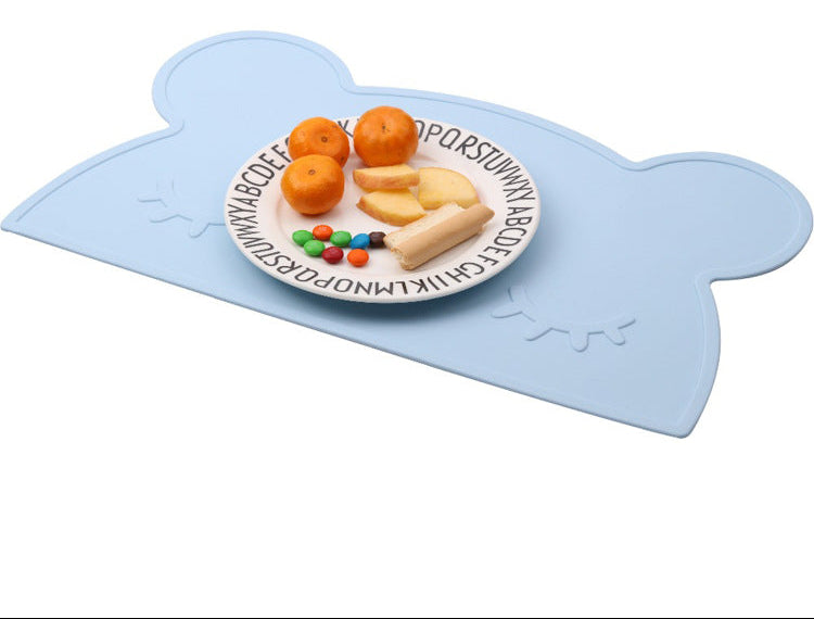 Mantel individual de silicona con forma de oso para niños