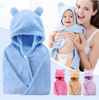 Snuggly Cotton Hooded Baby Towel for Warm Bath Times