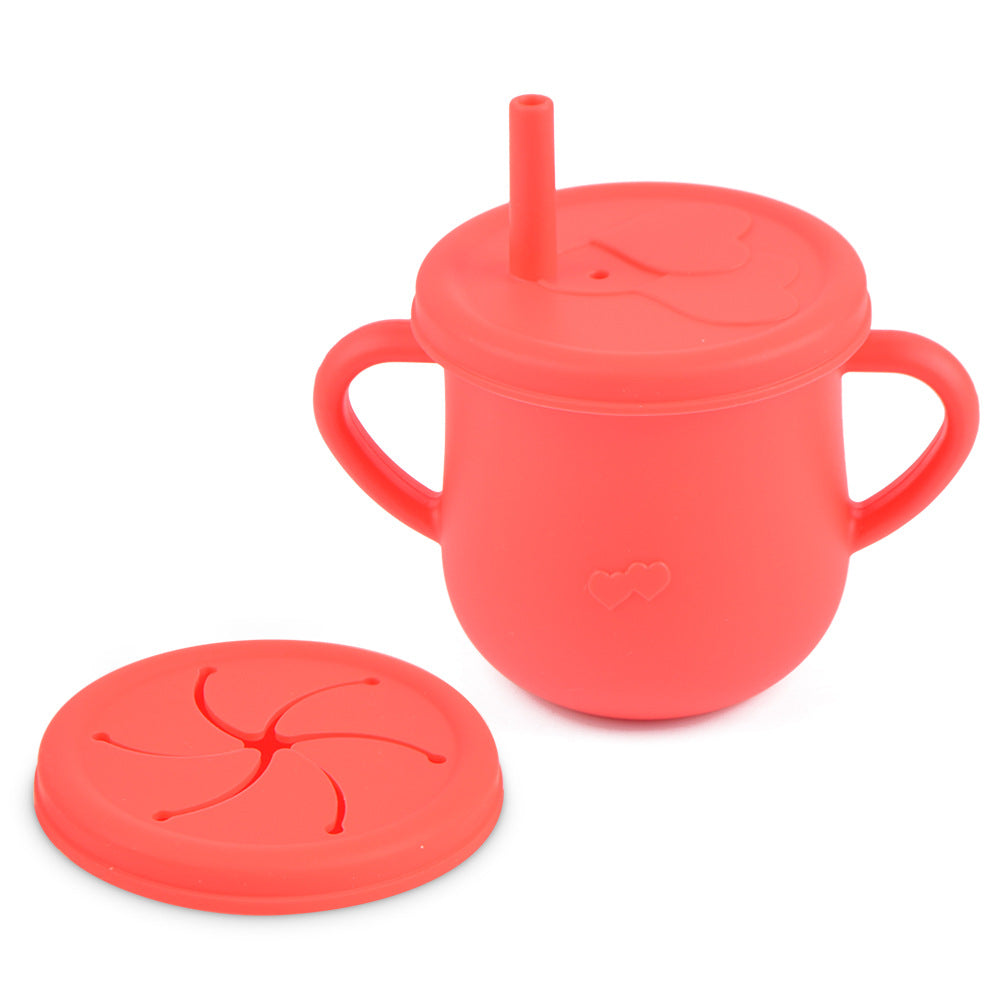 Vaso de silicona comestible para refrigerios infantiles Vaso antiderrames