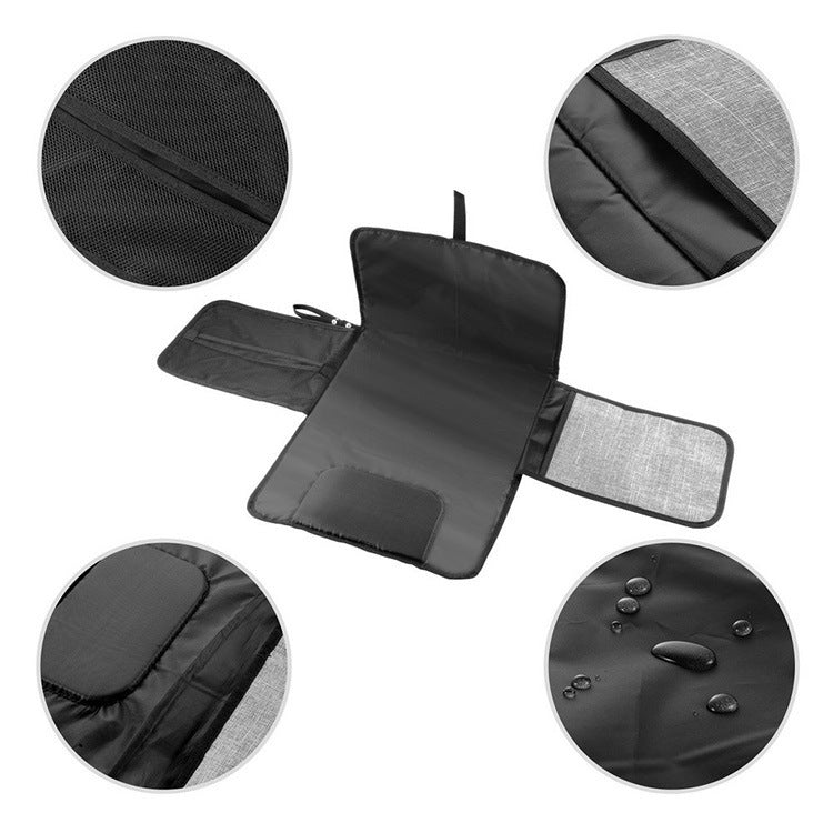 Cambiador de viaje para bebé todo en uno, impermeable y lavable