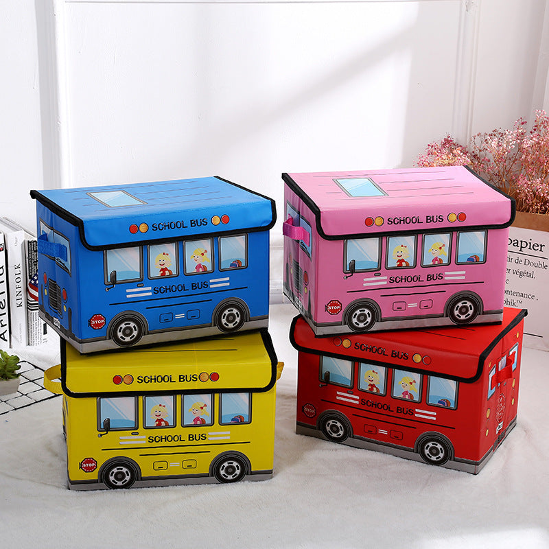 Cartoon Car Storage Box Foldable Children Toy Storage Box