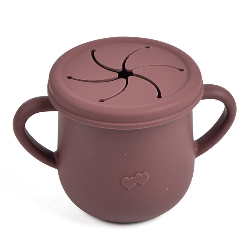 Vaso de silicona comestible para refrigerios infantiles Vaso antiderrames