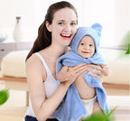 Snuggly Cotton Hooded Baby Towel for Warm Bath Times