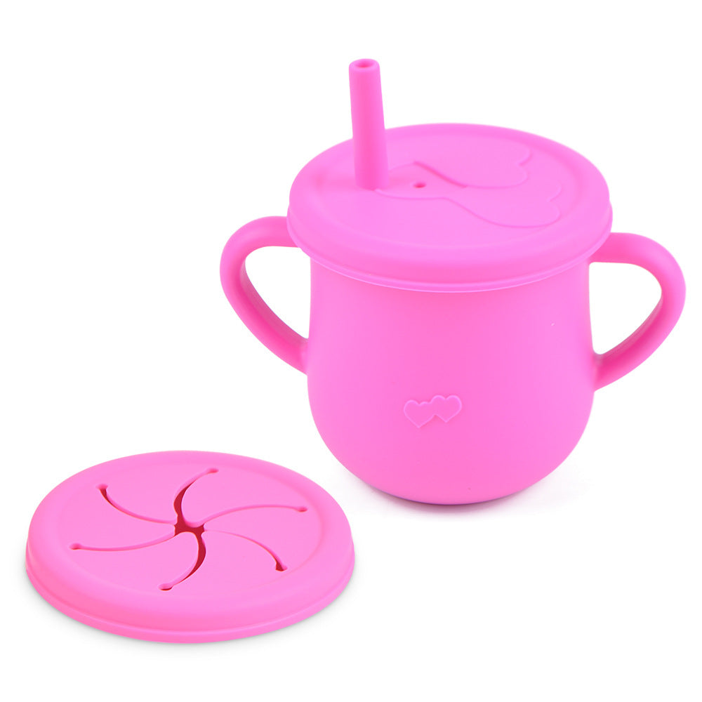 Vaso de silicona comestible para refrigerios infantiles Vaso antiderrames