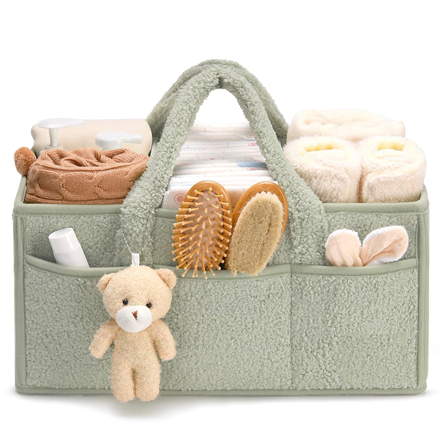 Nursery & Travel Diaper Storage Basket