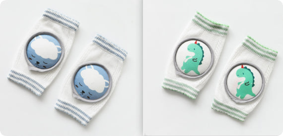 Rodilleras para bebé, accesorios de dibujos animados, coderas para muñecas, juego de aprendizaje para bebés