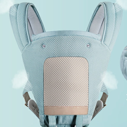 Portabebés frontal con sujeción para bebé sentado en taburete lumbar