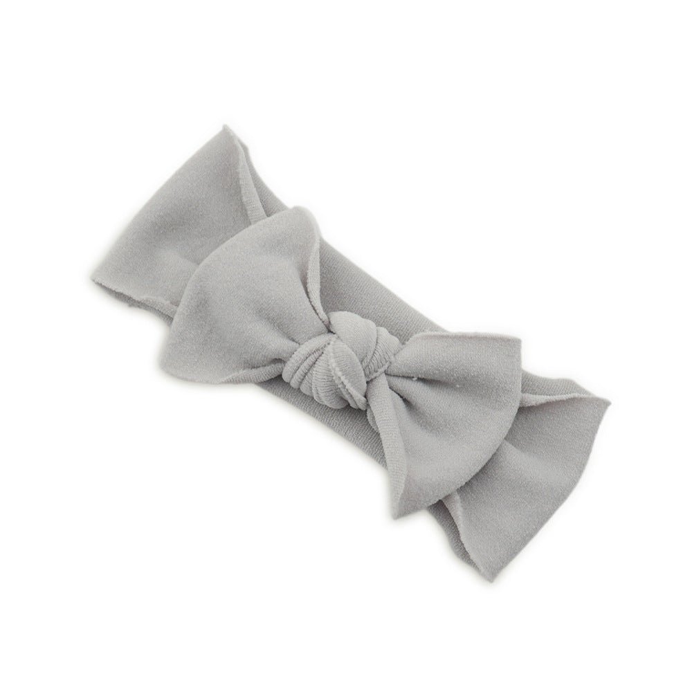 Accesorios para el cabello de bebé Diadema anudada de color sólido