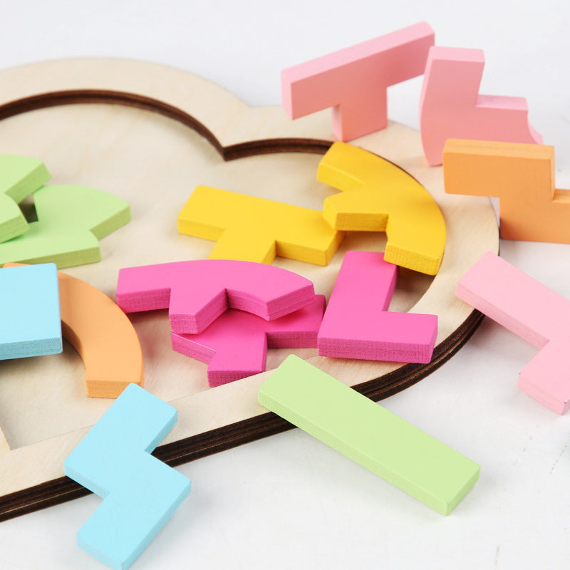 Juguete rompecabezas de colores para niños que desarrolla mentes inteligentes