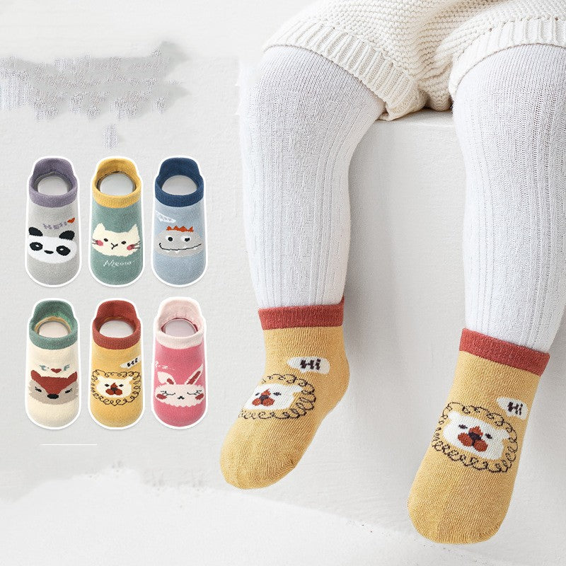 Lindos calcetines antideslizantes para bebés para primeros pasos seguros