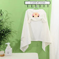 Bonita capa de toalla de baño con capucha para bebé, cálida después de cada baño.