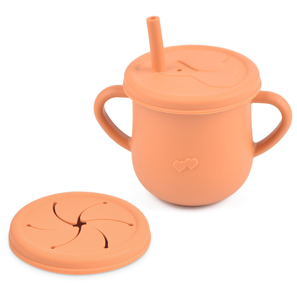 Vaso de silicona comestible para refrigerios infantiles Vaso antiderrames