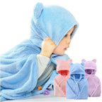 Snuggly Cotton Hooded Baby Towel for Warm Bath Times