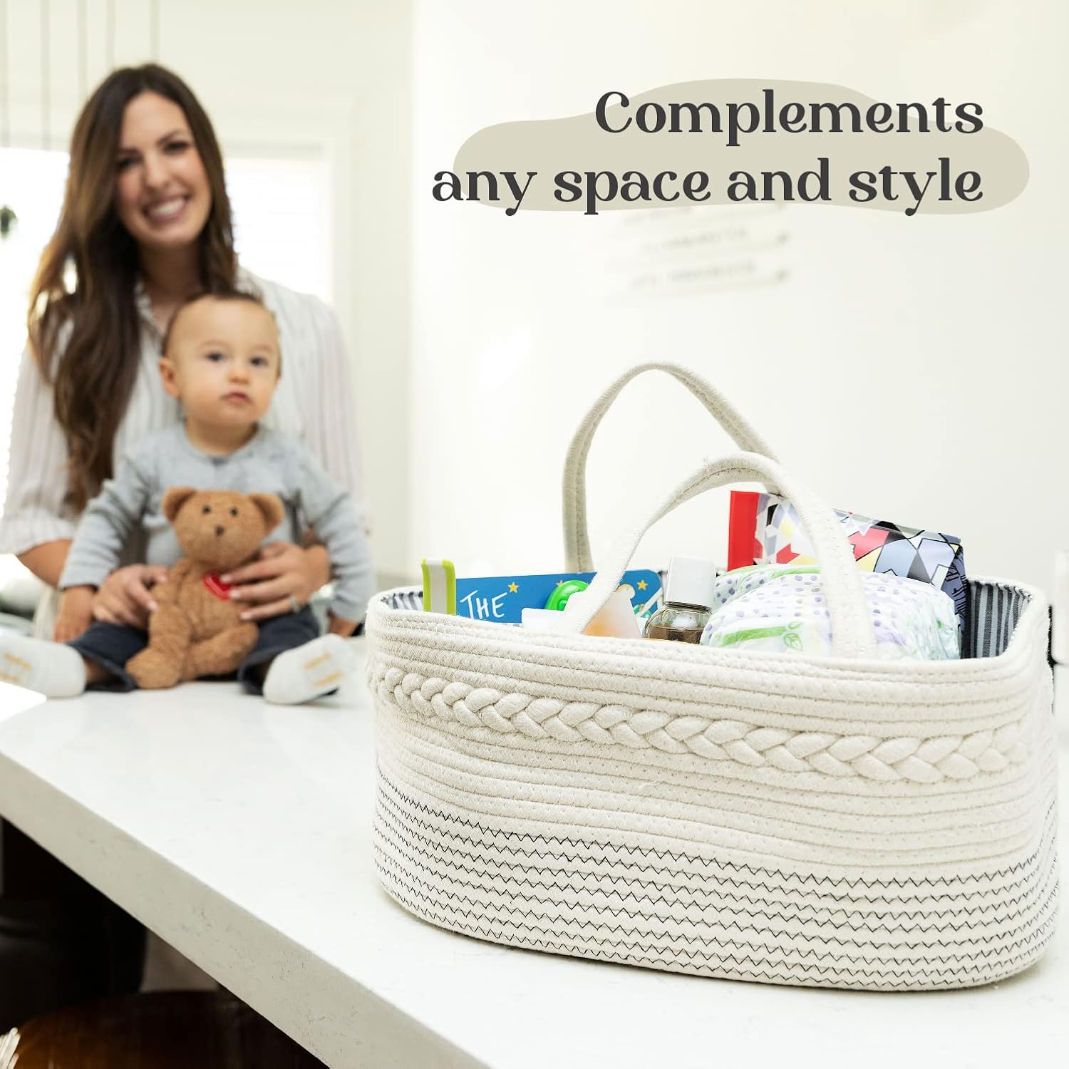 Portable Baby Basket – Diaper & Changing Table Storage