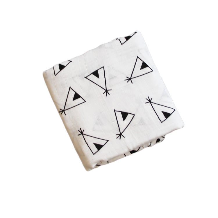 Manta envolvente de muselina de bambú transpirable para bebés tranquilos y cómodos