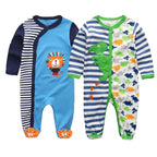 Pijamas/monos 100 % algodón para recién nacidos y niños pequeños
