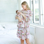 Soft Cotton Maternity Nightgown & Hospital Robe