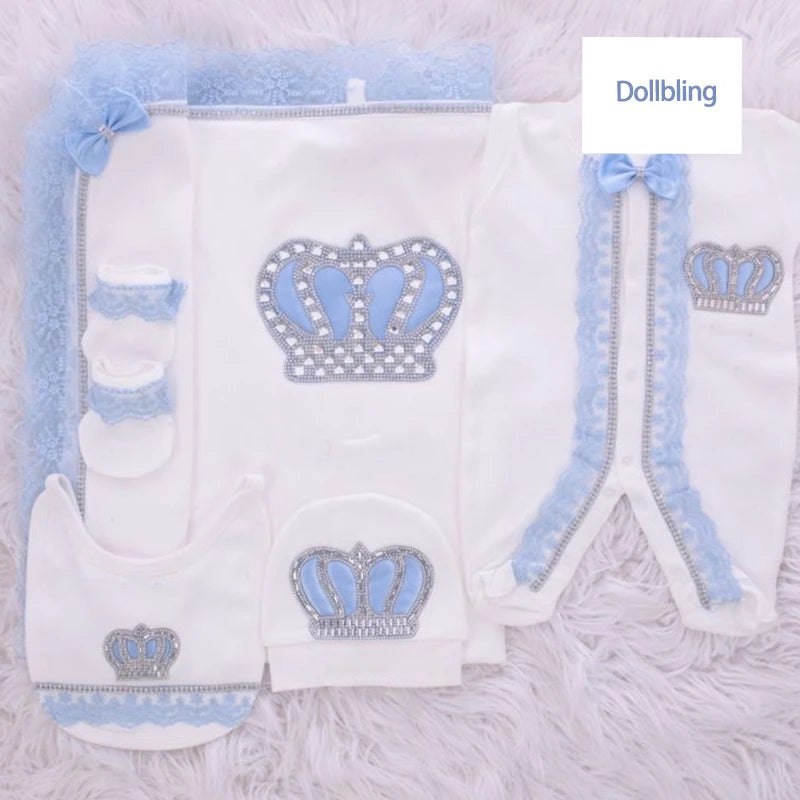 Conjunto de regalo con biberón y atuendo de salida del hospital Royal Baby