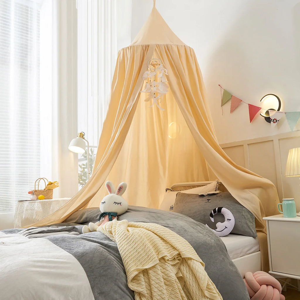 Mosquitera con dosel para cama infantil