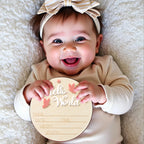 Baby Announcement Sign Butterfly Arrival Announcement Sign for Hospital Baby Props