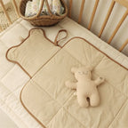 Portable Baby Diaper Changing Pad for Newborn Quilted Bear Foldable Waterproof Diaper Mat Infant Urine Pad Reusable Baby Items