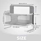 Portable 3-in-1 Folding Baby Crib with Breathable Mesh