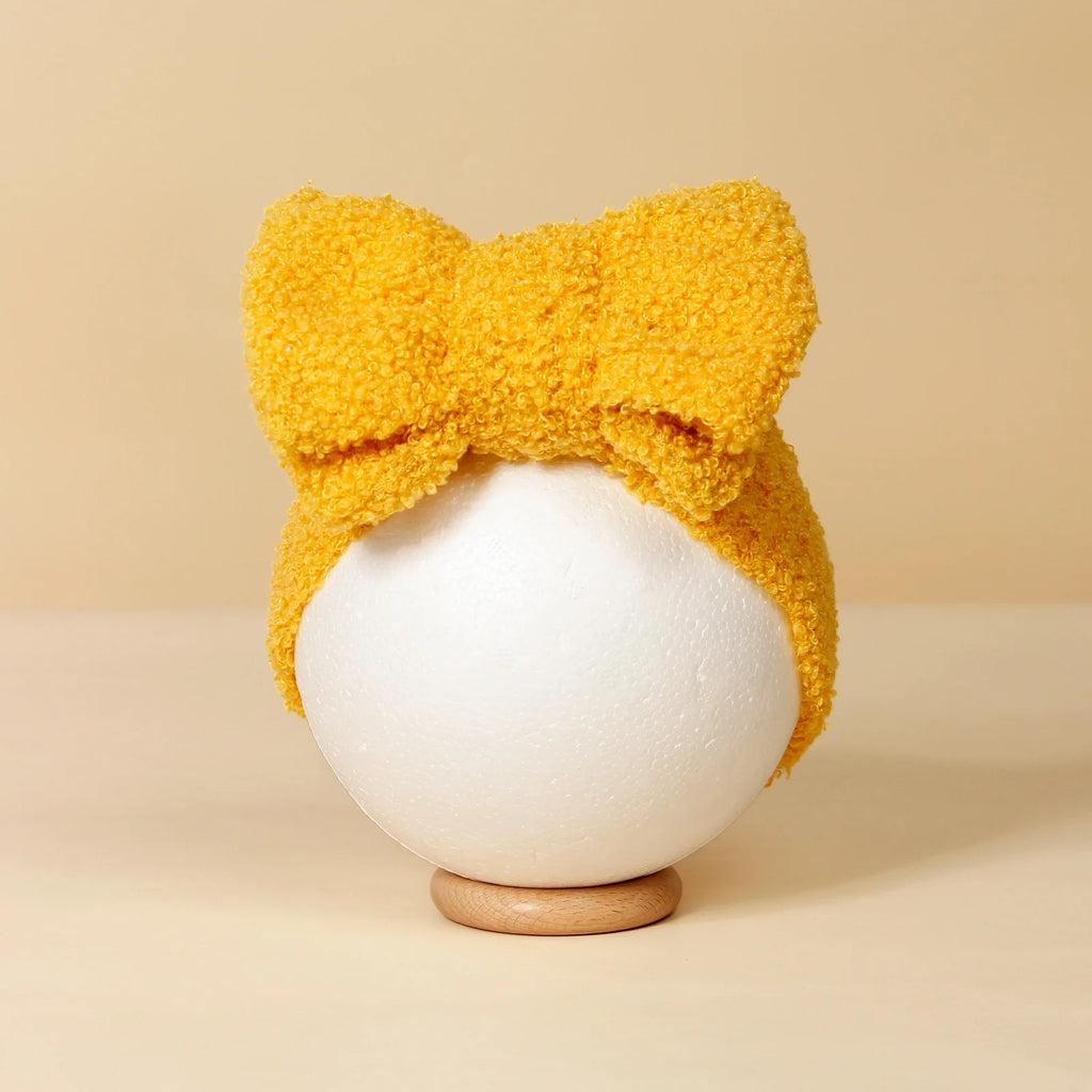 Winter Baby Headband Newborn Baby Girl Hair Accessories Children's Headwear Big Bow Double Layer Kids Hair Band