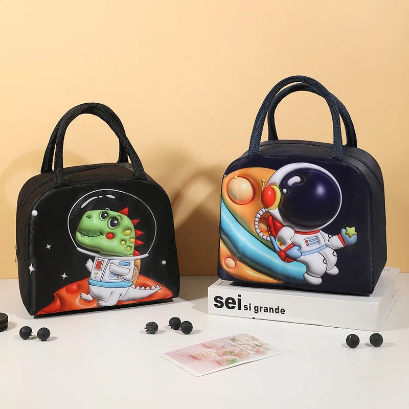 3D Cartoon Lunch Bag Insulated Thermal Food Portable Lunch Box Functional Food Picnic Lunch Bags for Women Kids