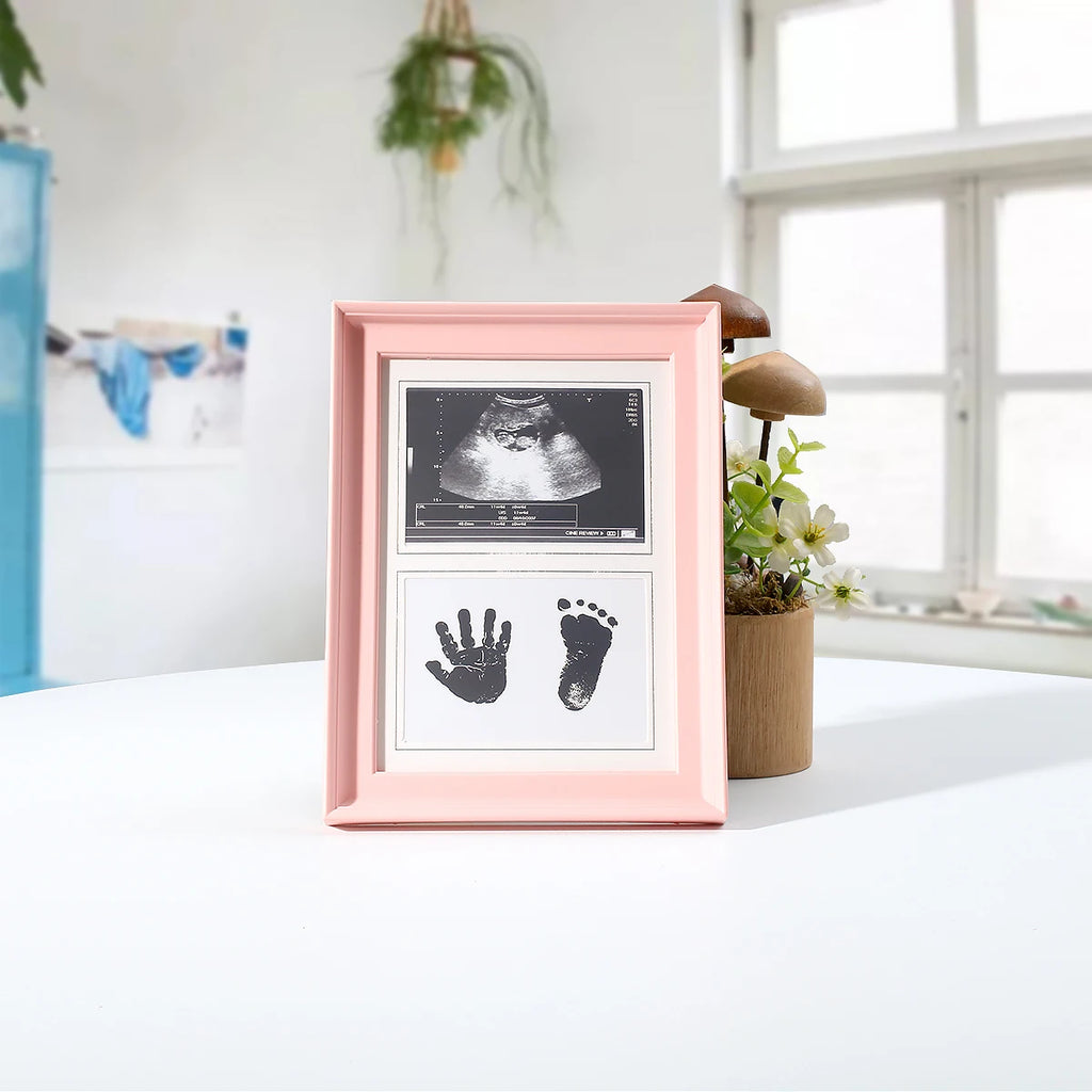 Newborn Photo Frame Newborn Footprint Ink Pad Hand And Footprints Growth Record Baby Photo Frame Newborn Photo Props
