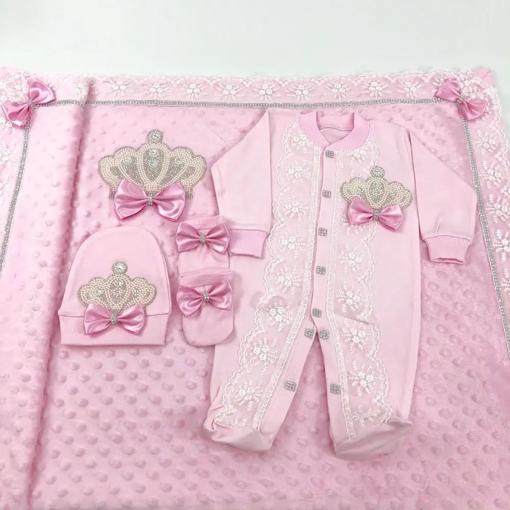 Conjunto de regalo con biberón y atuendo de salida del hospital Royal Baby