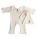 Newborn Boy Photo Props Knitting Clothes Baby Boy Jumpsuit Knot Hat Set  Infants Photo Shooting Bodysuit Beanies