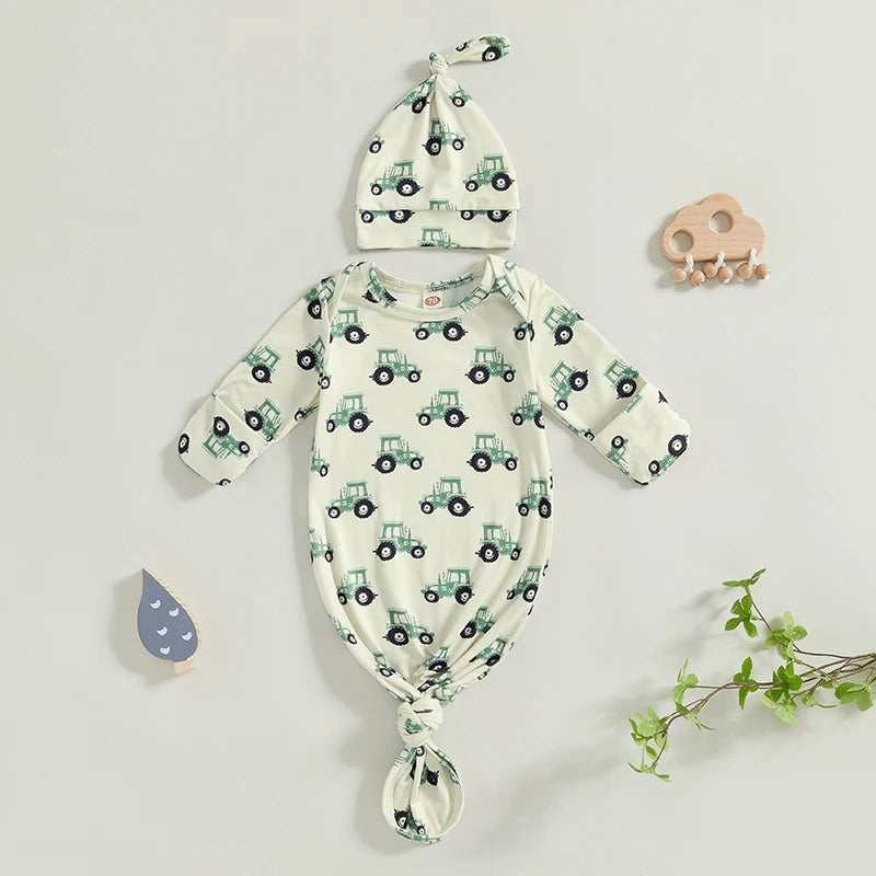 Conjunto de manta y gorro a juego para recién nacidos