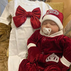 Royal Velvet Baby Outfit Set – Luxury Welcome Home