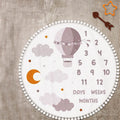 Flannel Month Milestone Blanket Baby First Year Calendar Monthly Growth Chart Shower Gift Newborn Photography  Backdrop