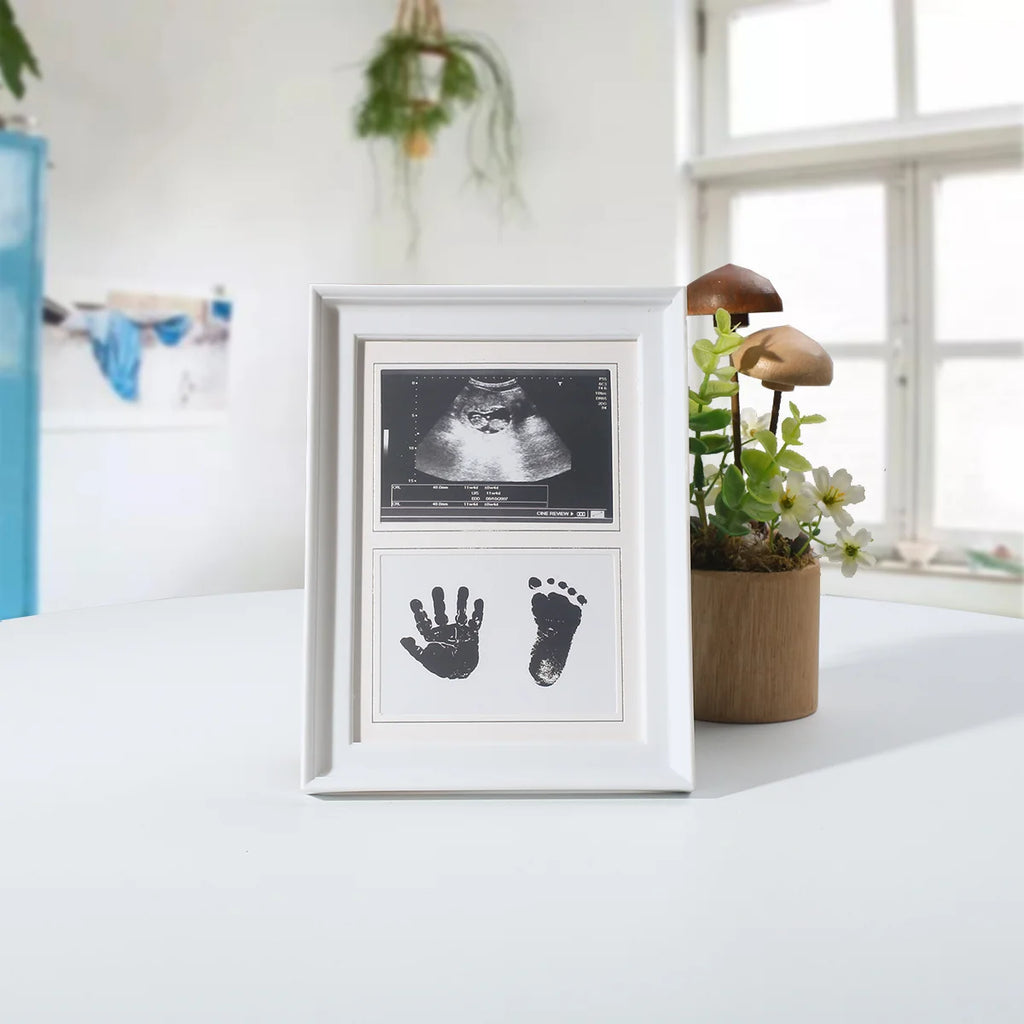 Newborn Photo Frame Newborn Footprint Ink Pad Hand And Footprints Growth Record Baby Photo Frame Newborn Photo Props