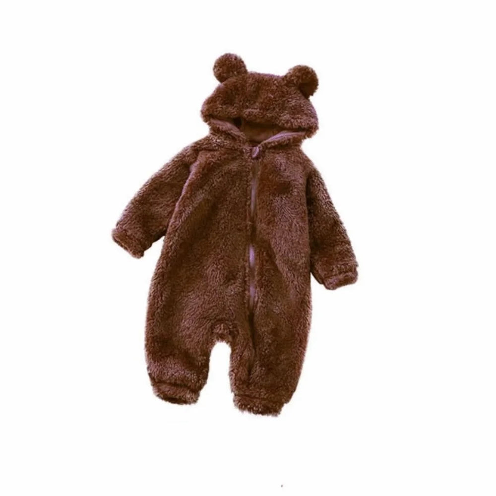 Mono de bebé de polar coral kawaii