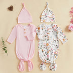 Long Sleeve Wearable Blanket for Newborns