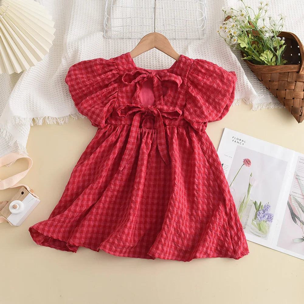 New Summer Kids Party Costumes Girl Floral Princess Outfits Children Vestidos Clothing