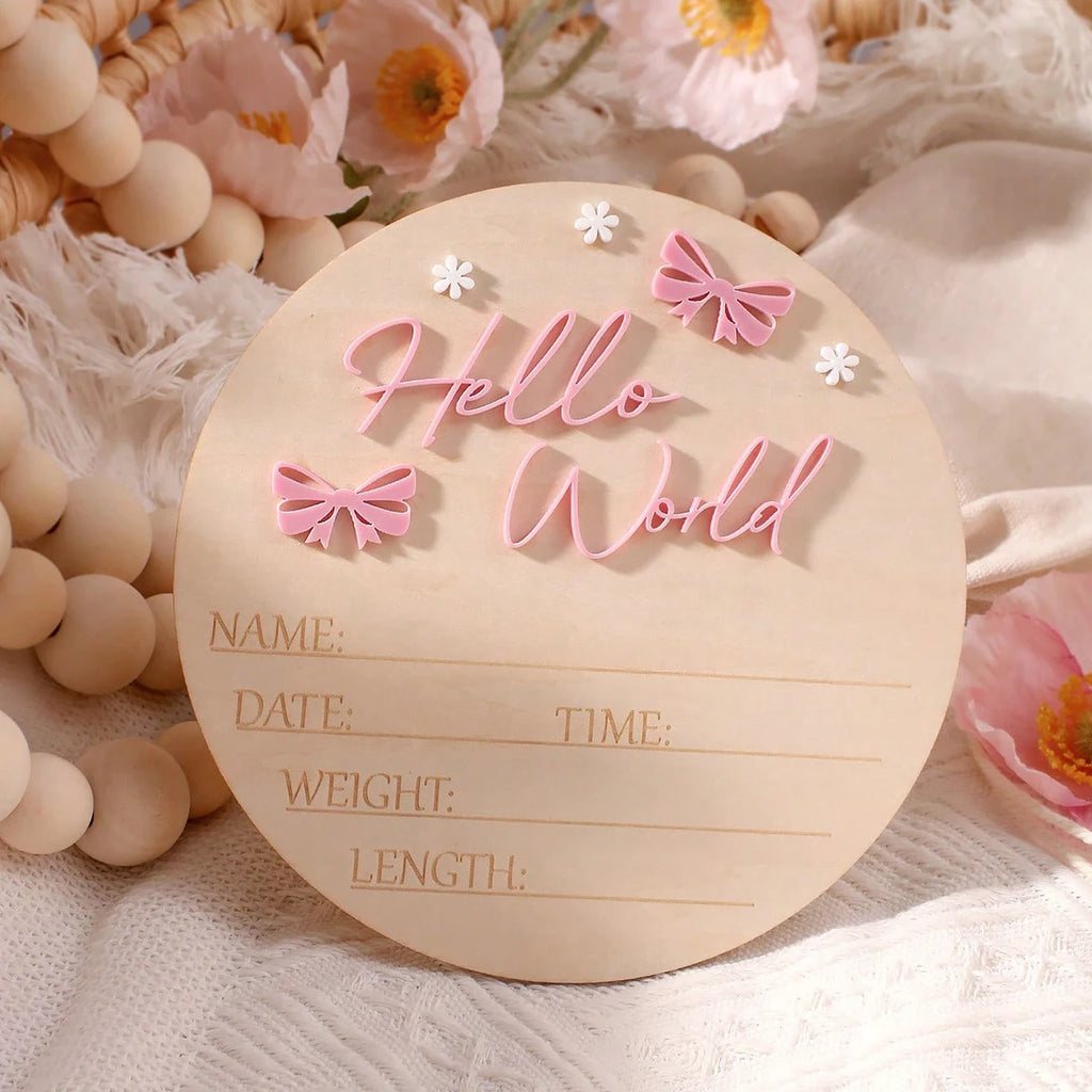newborn name sign dusty pink butterfly star deco baby birth announcement sign for hospital  newborn props