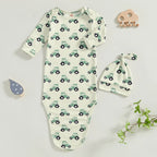 Cozy Newborn Swaddle & Matching Hat Set