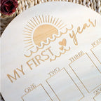 Newborn First Year Photo Frame Photography Props 12 Month Baby Growth Picture Record Milestone Board Baby Souvenirs gift