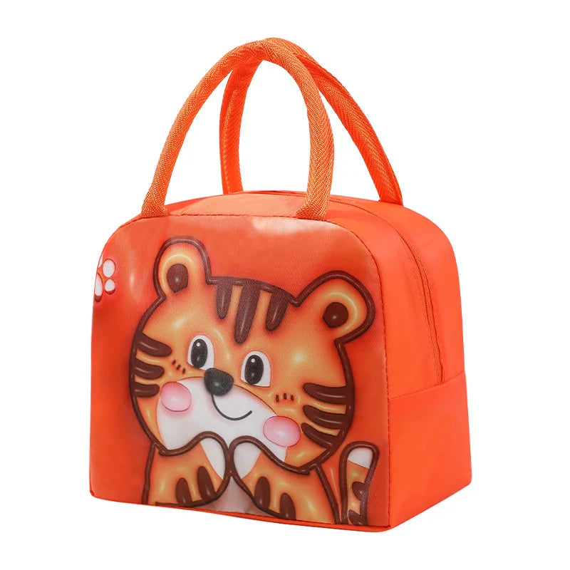 3D Cartoon Lunch Bag Insulated Thermal Food Portable Lunch Box Functional Food Picnic Lunch Bags for Women Kids