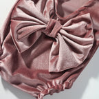 Newborn Girl Photoshoot Outfits Baby Back Bow Knot Romper with Bow Headband Bowknot Infant Photo Props  Picture Costume