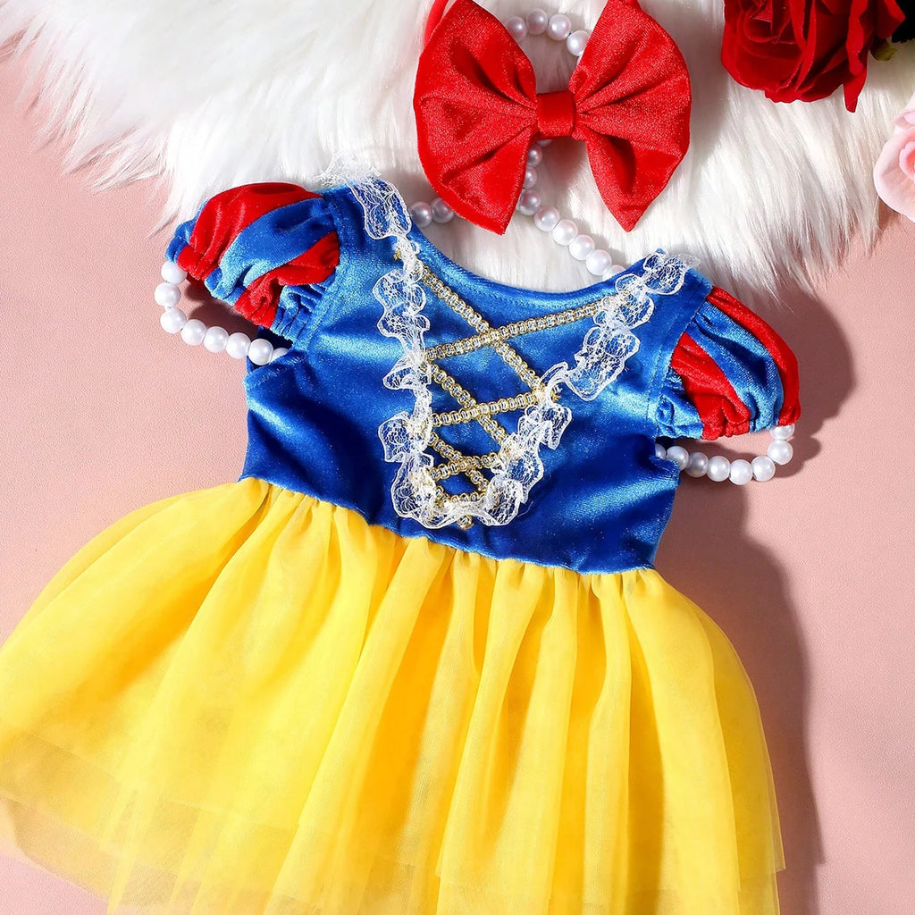 Newborn bowknot Tulle princess dress with bow headband newborn girl photoshoot outfits 1 month 100 days baby photo props