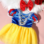 Newborn bowknot Tulle princess dress with bow headband newborn girl photoshoot outfits 1 month 100 days baby photo props