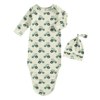 Cozy Newborn Swaddle & Matching Hat Set